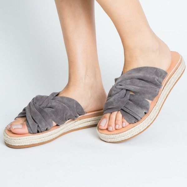 TWIST grey sandal - γυναικεία - 2