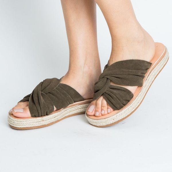 TWIST khaki sandal - γυναικεία - 2