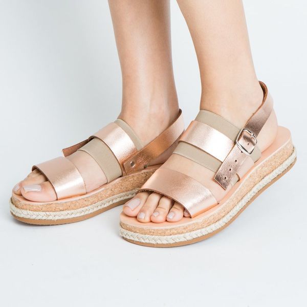 DINIADES pink gold sandal - γυναικεία - 2