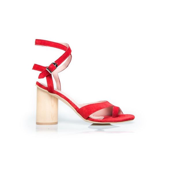 HOLA red cylinder heels - γυναικεία