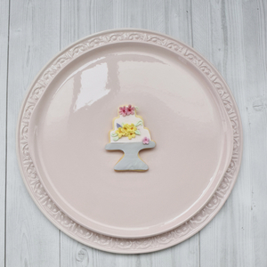 Σετ Κεραμικές Πιατέλες Pastel Pink - κεραμικό, χειροποίητα, γάμος, είδη σερβιρίσματος, δίσκοι σερβιρίσματος, τουρτιέρες