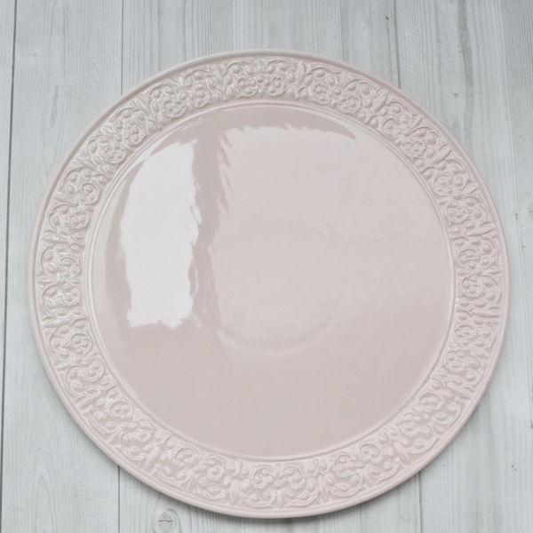 Σετ Κεραμικές Πιατέλες Pastel Pink - decor, κεραμικό, χειροποίητα, γάμος, βάπτιση, είδη σερβιρίσματος, δίσκοι σερβιρίσματος, τουρτιέρες - 2