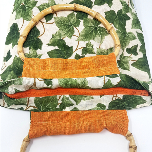 Τσάντα Tropical Bamboo - ύφασμα, χειρός - 2