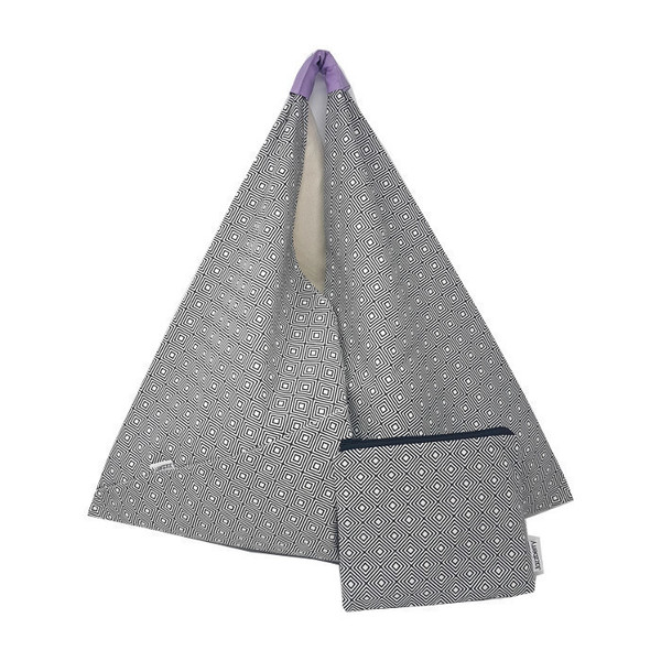 Τσάντα ώμου & νεσεσέρ Origami Geometrical - ύφασμα, ώμου, γεωμετρικά σχέδια