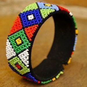Βραχιόλι african style - statement, μοντέρνο, χάντρες, boho, ethnic, φαρδιά - 2