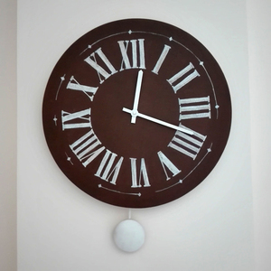 Ξύλινο ρολόι τοίχου "Pendulum" - ρολόι, ξύλο, ακρυλικό, ρολόγια, τοίχου