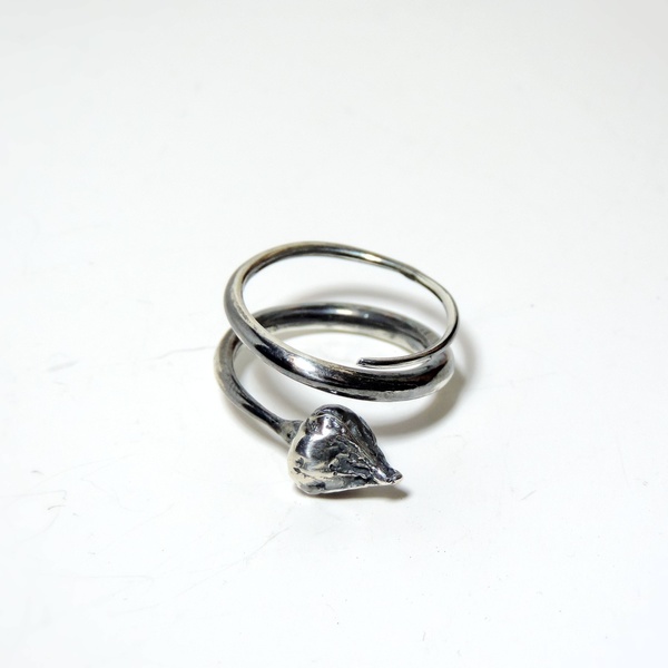 Ασημένιο δαχτυλίδι με μπουμπούκι από τριαντάφυλλο οξειδωμένο - statement, ασήμι, vintage, ασήμι 925, personalised, boho, σταθερά