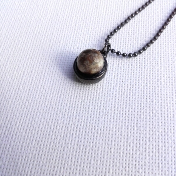 Κρεμαστό "MERCURY" - ημιπολύτιμες πέτρες, μοντέρνο, μακρύ, μακριά, minimal, personalised, unisex, rock