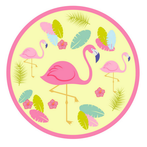 Χειροποίητη πινιάτα φλαμίνγκο, 38 εκ - κορίτσι, γενέθλια, βάπτιση, πινιάτες, flamingos - 3