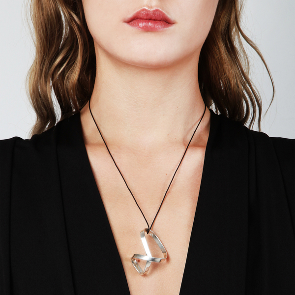 Silver Orbit necklace - ασήμι, ασήμι 925, κολιέ - 2