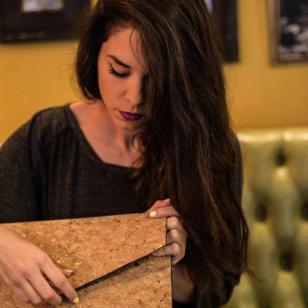Φάκελος Φελλός με Αλυσίδα "Big Sparkly Clutch" - αγάπη, χειροποίητα, φάκελοι, μοναδικό, μοντέρνο, φελλός, βαμβάκι, αλυσίδες, romantic, μικρές, χιαστί, clutch - 3