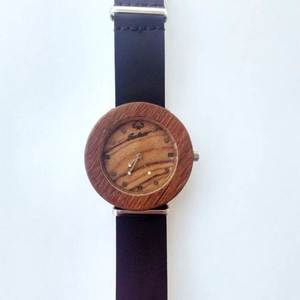 “Οres” – Auxo [Αυξώ] | Handmade wooden watch - δέρμα, ξύλο, ρολόι, χειροποίητα, αξεσουάρ, unisex, unique - 2