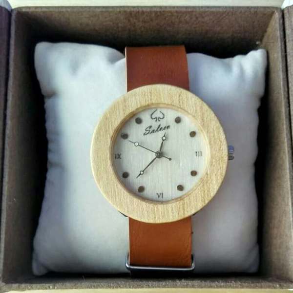 “Οres” – Auxo [Αυξώ] | Handmade wooden watch - δέρμα, handmade, ξύλο, ρολόι, χειροποίητα, αξεσουάρ, unisex, unique, ξύλινα κοσμήματα - 2