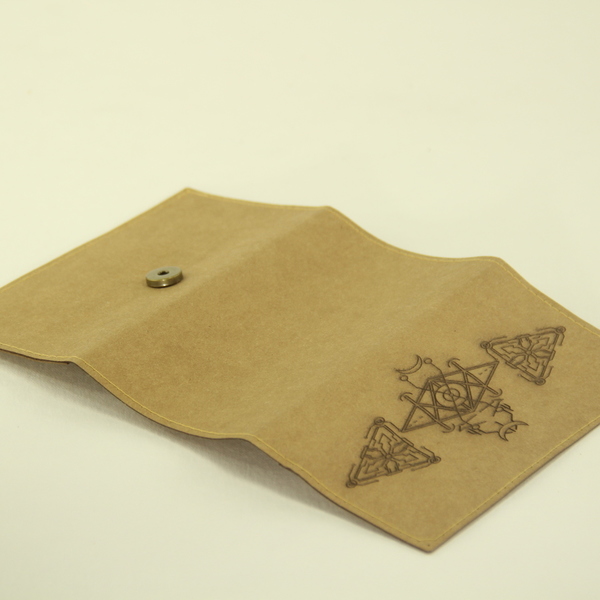 Καπνοθήκη Geometric Bull Vegan Leather Χαραξη Laser - χαρτί, καπνοθήκες, χάραξη - 5
