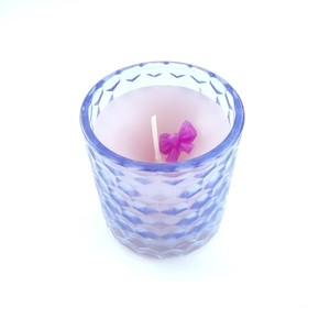 Αρωματικό Κερί σε Γυάλινο Vintage Ποτήρι Γυαλί 7,4 εκ και 7εκ Υ - φιόγκος, vintage, γυαλί, διακόσμηση, decor, αρωματικά κεριά, πρωτότυπα δώρα, μινιατούρες φιγούρες - 4