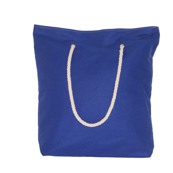 Χειροποίητη τσάντα ώμου - Cobalt - ύφασμα, vintage, ώμου, all day, minimal, θαλάσσης, χειρός - 2