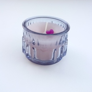 Αρωματικό Κερί σε Γυάλινο Vintage Ποτήρι γυαλί 5.5 εκ - διακοσμητικό, καρδιά, διακόσμηση, decor, cute, κερί, αρωματικά κεριά, homedecor - 2