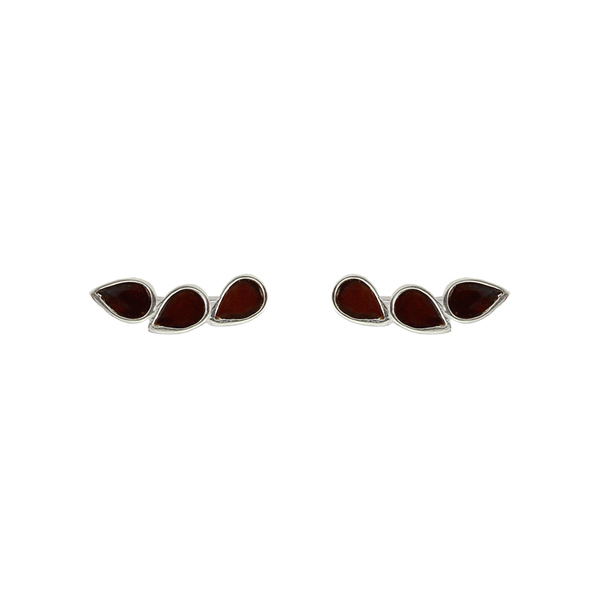 Ear cuffs δάκρυ με σμάλτο σε ασήμι 925