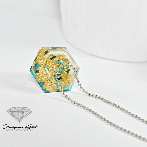 Κολιέ.. Διαμάντι! | Diamond Necklace - βραδυνά, γυαλί, μοντέρνο, επιχρυσωμένα, κρύσταλλα, μακρύ, γεωμετρικά σχέδια, φύλλο, romantic, μακριά, minimal - 3