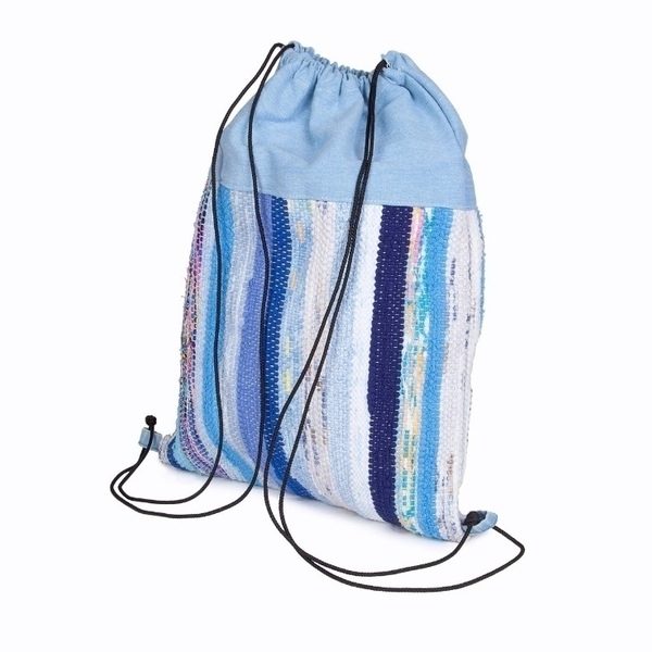 Boho backpack. - βαμβάκι, πλάτης, σακίδια πλάτης, all day, υφαντά, unique, boho, ethnic - 2