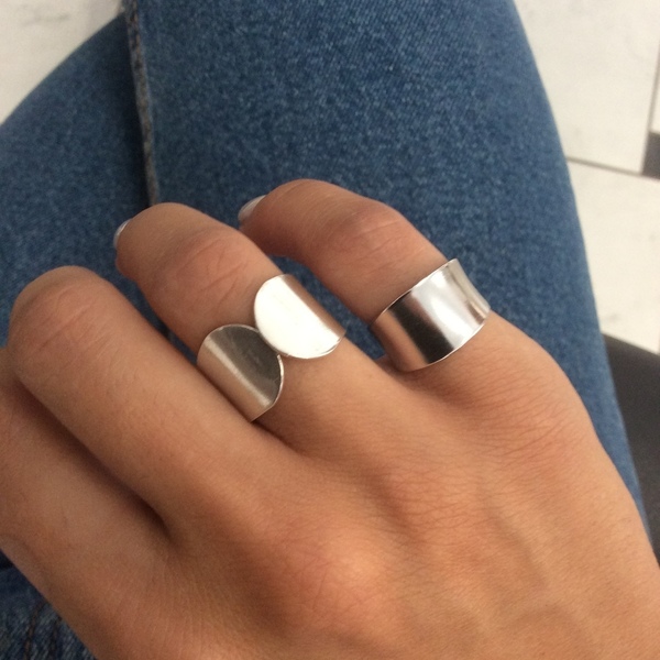 Σεβαλιέ ασημένιο 925 δαχτυλίδι - vintage, chevalier, επιχρυσωμένα, ασήμι 925, επάργυρα, minimal, μικρά, boho, rock, αυξομειούμενα - 4