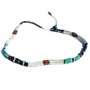 MIni choker, μακραμε κολιε / τσοκερ με χαντρες - ημιπολύτιμες πέτρες, τσόκερ, κορδόνια, χάντρες, minimal, κοντά, boho, ethnic, αυξομειούμενα