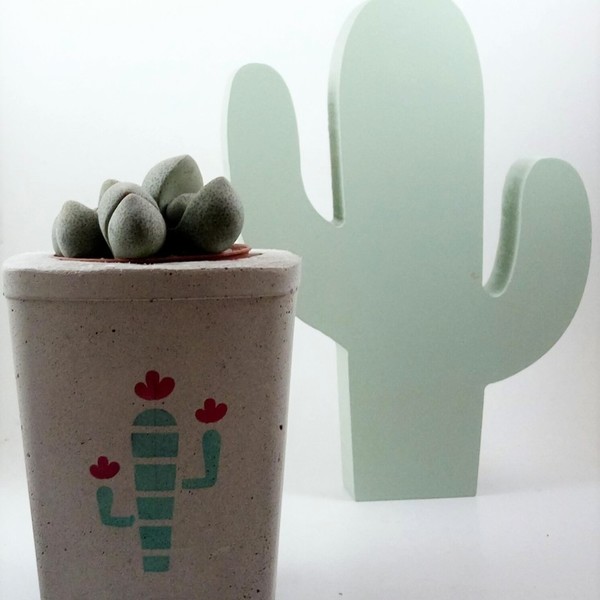 Γλαστράκι-κασπώ //cactus I II - διακοσμητικό, design, decor, τσιμέντο, πρωτότυπο, χειροποίητα, κασπώ, είδη διακόσμησης, είδη δώρου, minimal, unique, gift, κάκτος, gift idea, σκυρόδεμα, πρωτότυπα δώρα, διακόσμηση κήπου - 4