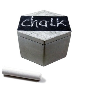 Εξαγωνικό δοχείο //hako chalk - διακοσμητικό, design, ιδιαίτερο, μοντέρνο, δώρο, customized, οργάνωση & αποθήκευση, τσιμέντο, χειροποίητα, είδη διακόσμησης, είδη δώρου, unique, gift, σκυρόδεμα, πρωτότυπα δώρα, κουτιά αποθήκευσης