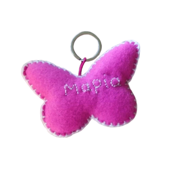 Τσόχινη πεταλούδα με όνομα - κορίτσι, τσόχα, τσόχα, όνομα - μονόγραμμα, πεταλούδα