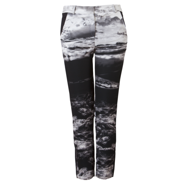 BLACK AEGEAN CIGARETTE TROUSERS