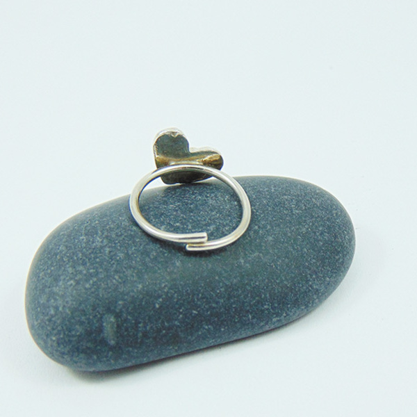 Ασημένιο δαχτυλίδι καρδιά - ασήμι, ιδιαίτερο, μοναδικό, ασήμι 925, καρδιά, χειροποίητα, minimal, μικρά, δώρα αγίου βαλεντίνου, αυξομειούμενα - 3