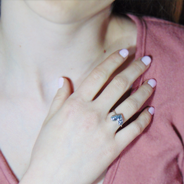 Ασημένιο δαχτυλίδι καρδιά - ασήμι, ιδιαίτερο, μοναδικό, ασήμι 925, καρδιά, χειροποίητα, minimal, μικρά, δώρα αγίου βαλεντίνου, αυξομειούμενα - 4