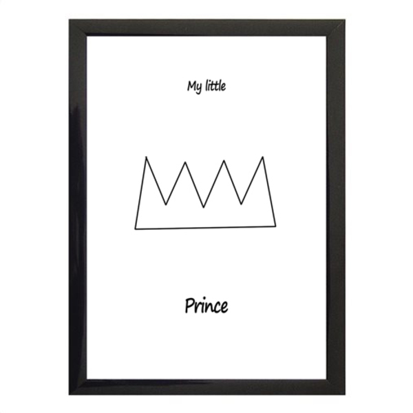 Poster σε κάδρο "My little Prince" -μικρό- - διακοσμητικό, πίνακες & κάδρα, αγόρι, δώρο, μικρός πρίγκιπας, δώρα για βάπτιση, παιδικά κάδρα - 3