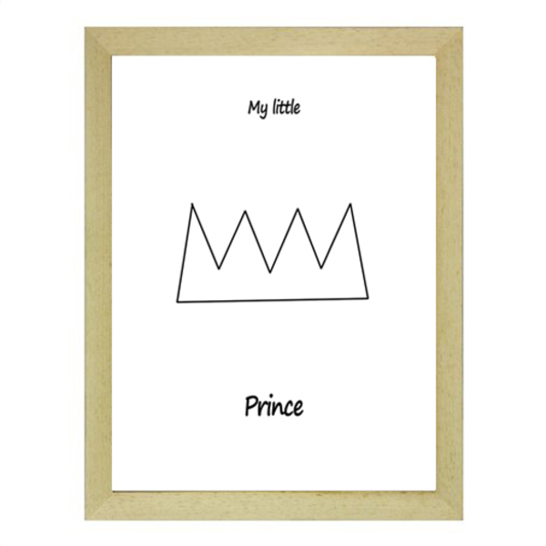 Poster σε κάδρο "My little Prince" -μικρό- - διακοσμητικό, πίνακες & κάδρα, αγόρι, δώρο, μικρός πρίγκιπας, δώρα για βάπτιση, παιδικά κάδρα - 4