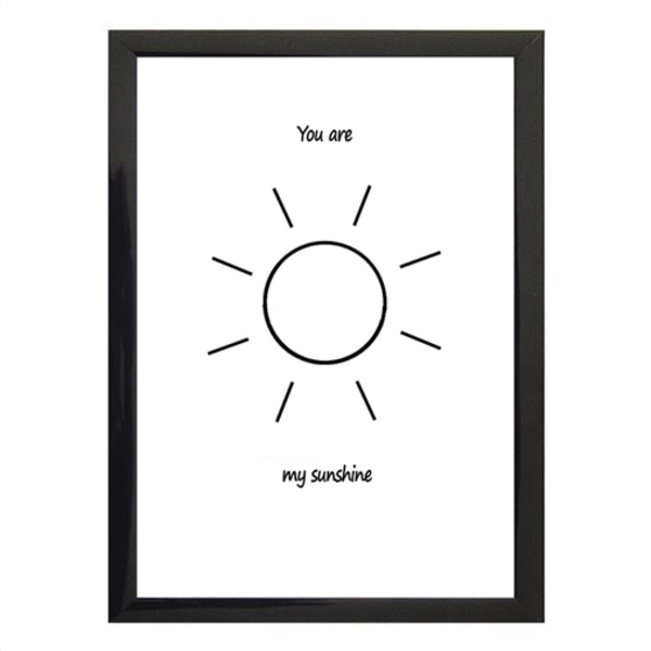 Poster σε κάδρο "You are my sunshine" - μικρό- - διακοσμητικό, πίνακες & κάδρα, κορίτσι, αγόρι, δώρο, δώρα για βάπτιση, παιδικά κάδρα - 3