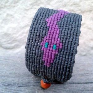 Μακραμέ βραχιόλι Φιδι - chic, ξύλο, fashion, καλοκαιρινό, μοντέρνο, ανοιξιάτικο, δώρο, αγάπη, πηλός, μακραμέ, κορδόνια, χειροποίητα, εντυπωσιακό, must, personalised, χριστουγεννιάτικο, boho, ethnic, σταθερά, gift idea, δώρα γενεθλίων, Black Friday, γιορτή της μητέρας, φαρδιά - 3