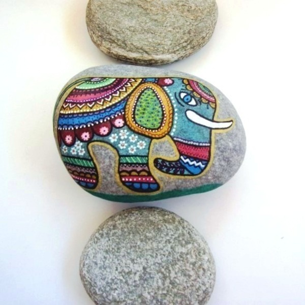 Olifant - πέτρα, δώρο, διακόσμηση, πρωτότυπο, πρωτότυπα δώρα, διακοσμητικές πέτρες, διακόσμηση κήπου, διακόσμηση βεράντας - 4