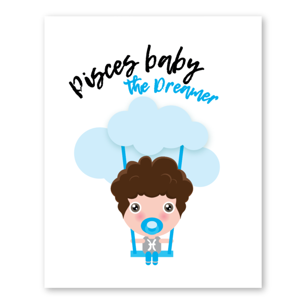 Μωρό Ιχθύς Poster - πίνακες & κάδρα, αγόρι, δώρα για βάπτιση, ζώδια, κρεμαστά, δώρα για αγόρια, παιδικά κάδρα - 2