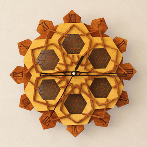 Ξύλινo ρολόι τοίχου - Laser Cut Mandala - ξύλο, μοναδικό, ρολόι, τοίχου, δώρα γάμου, πρωτότυπα δώρα, ξύλινα διακοσμητικά, ρολόγια