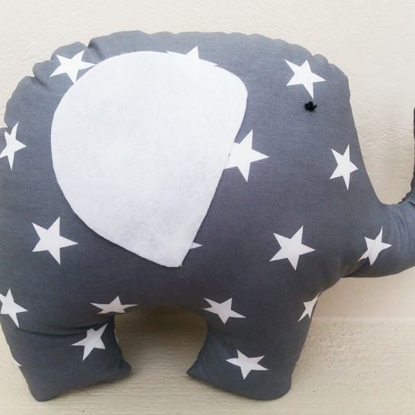 Μαξιλάρι μεγάλος ελέφαντας - βαμβάκι, πολυεστέρας, αγόρι, δώρο, χειροποίητα, δωμάτιο, ελεφαντάκι, δώρα για μωρά, για παιδιά, μαξιλάρια