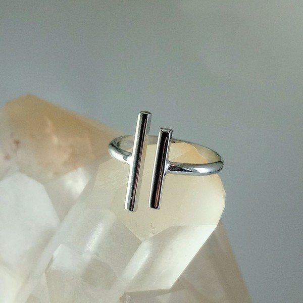 Ασημένιο δαχτυλίδι - ασήμι, επιροδιωμένα, δώρα για γυναίκες - 2