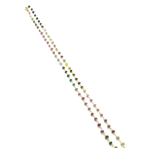 Ασημένιο 925 Κολιέ Ροζάριο με ημιπολυτιμες πέτρες πολυχρωμου αχατη. - ασήμι, αχάτης, μοναδικό, ασήμι 925, επάργυρα, χειροποίητα, χάντρες, μαμά, ροζάριο, δώρα για γυναίκες