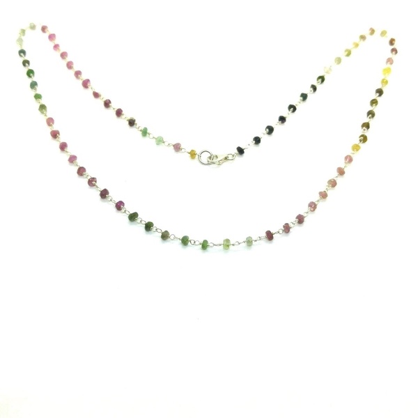 Ασημένιο 925 Κολιέ Ροζάριο με ημιπολυτιμες πέτρες πολυχρωμου αχατη. - ασήμι, αχάτης, μοναδικό, ασήμι 925, επάργυρα, χειροποίητα, χάντρες, μαμά, ροζάριο, δώρα για γυναίκες - 3