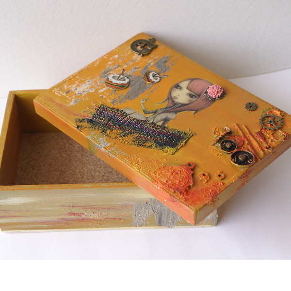 Κουτί Alice in Wonderland - ιδιαίτερο, κορίτσι, δώρο, οργάνωση & αποθήκευση, κουτιά αποθήκευσης - 3