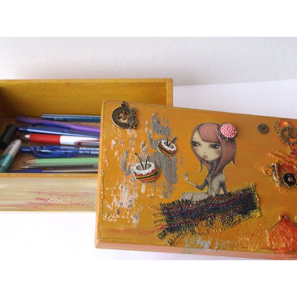 Κουτί Alice in Wonderland - ιδιαίτερο, κορίτσι, δώρο, οργάνωση & αποθήκευση, κουτιά αποθήκευσης - 4