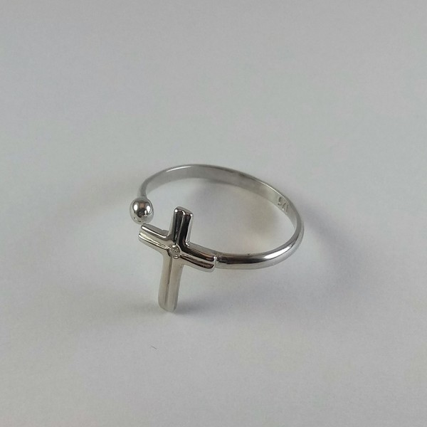 Ασημένιο δαχτυλίδι - ασήμι, μικρά, επιροδιωμένα - 2