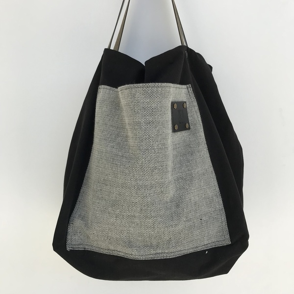 Χειροποίητη τσάντα ώμου oversized διπλής όψης velvet - ώμου, διπλής όψης, βελούδο, χειροποίητα, must αξεσουάρ - 2