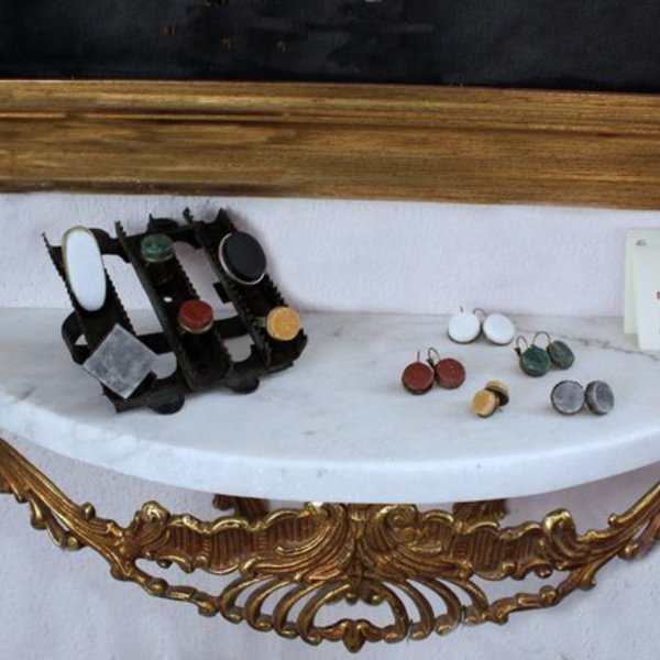 B R O W N Marble Ring-Χειροποίητο Δαχτυλίδι από Ελληνικό Μάρμαρο! - κόσμημα, δαχτυλίδι, minimal, χειροποίητα, unique, accessories, fashion, vintage, δώρα για γυναίκες, gift idea, αυξομειούμενα, μπρούντζος, γεωμετρικά σχέδια, μεγάλα, φθηνά, boho, boho - 5