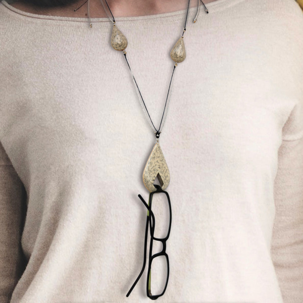 Eyeglass Holder Necklace - μακριά - 2