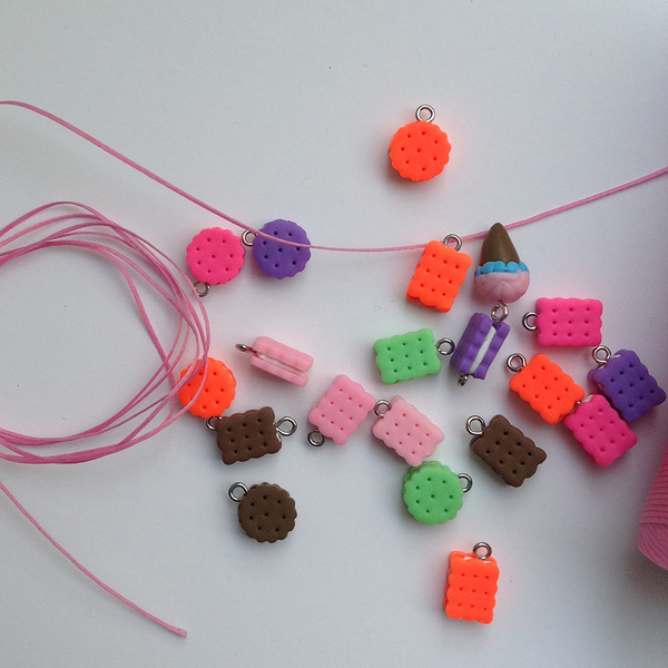 Xάντρες γλυκίσματα color mix (20 τμχ) - DIY, για παιδιά, υλικά κοσμημάτων - 3